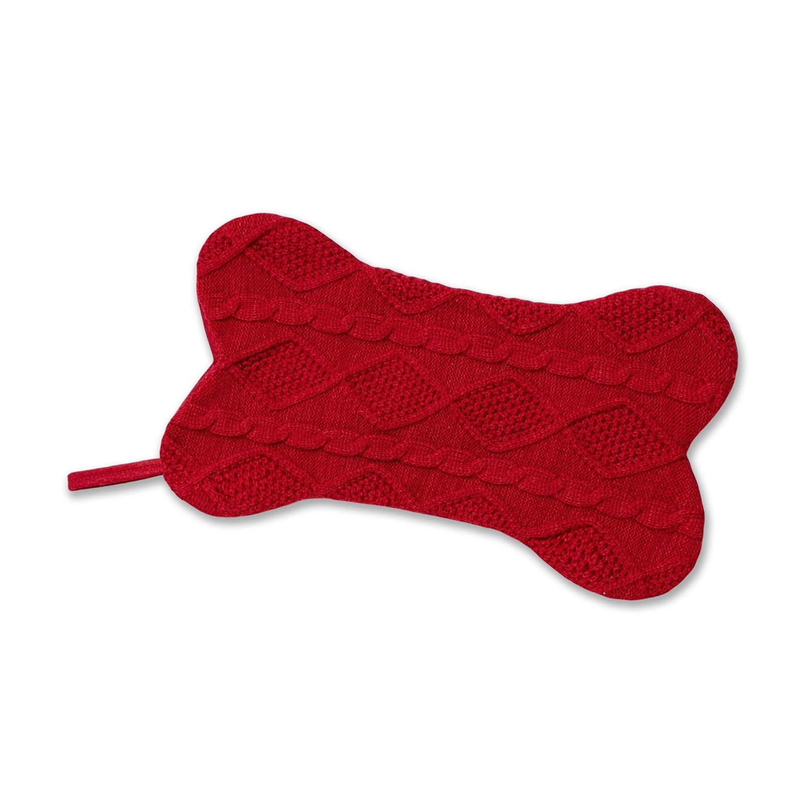 Hsioluted Stylish Bone Shaped Christmas Stocking Colorful Knitted Festives Sock Elegant Present Bag Multicolors Holiday Ornament Festives Fireplaces Hangings