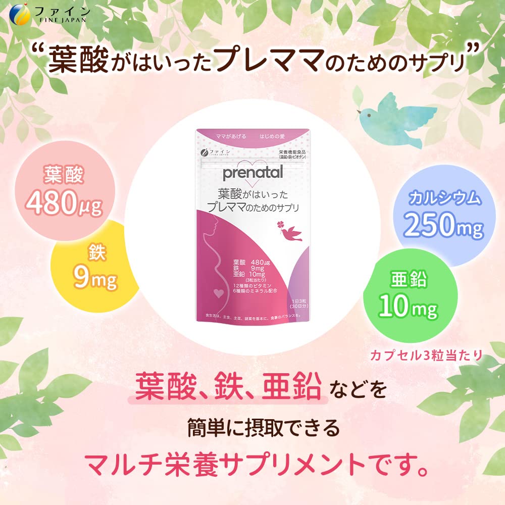 ベジママ　葉酸サプリ Amazon | ファイン 葉酸が入ったプレママのためのサプリ 30日分(90粒