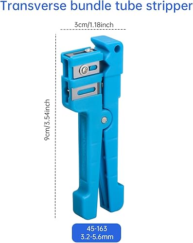 Miniatura 3 de Herramienta de corte de fibra óptica 45-163 Pelacables de cable coaxial Pelacables de fibra óptica Tubo de amortiguador de chaqueta Stripper cable