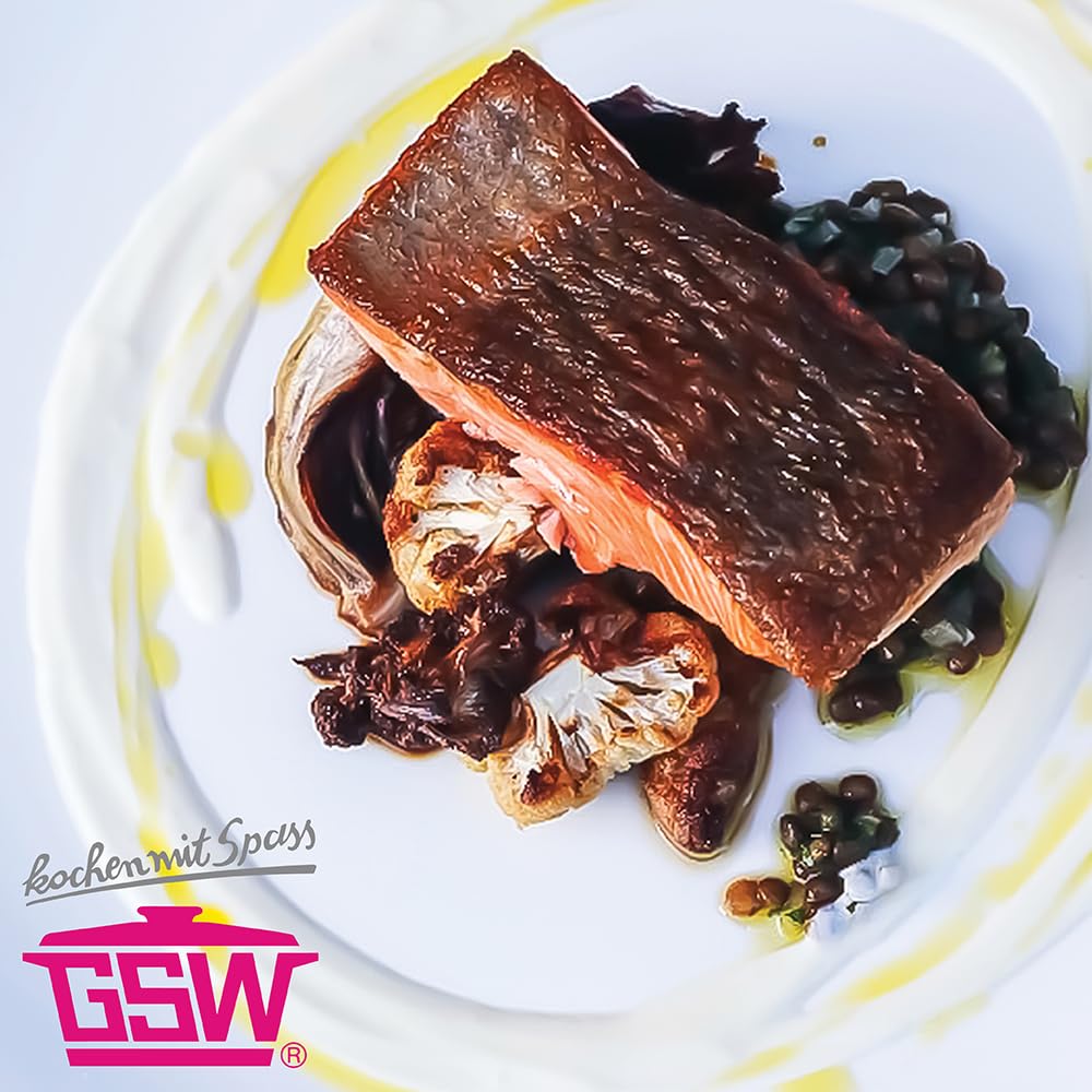 Gsw Rechteckbräter Gourmet mit Aroma-Glasdeckel und Grilleinsatz – Bild 2