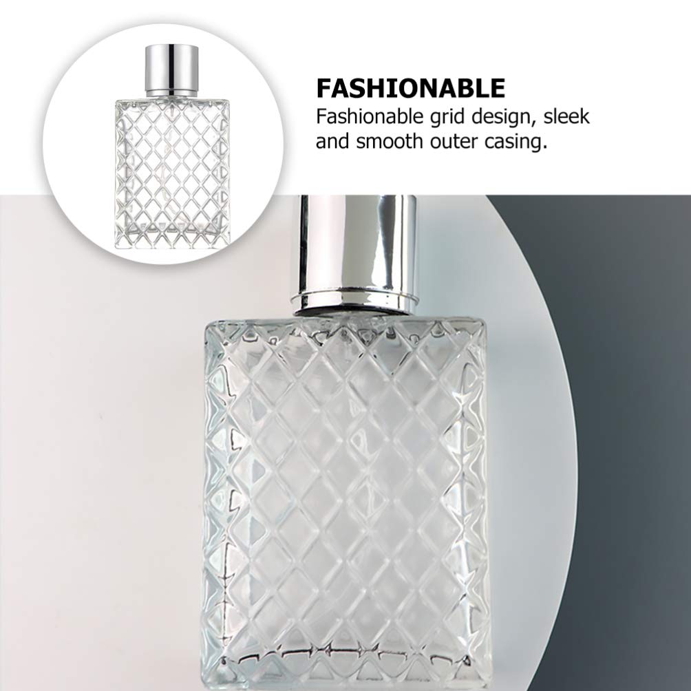 FRCOLOR 3 Pièces De Parfum De Cristal Vide Verre De Bouteilles De Parfum Vides Flacons Diffuseurs En Verre Blanche Un Remplissage Voyage Récipient