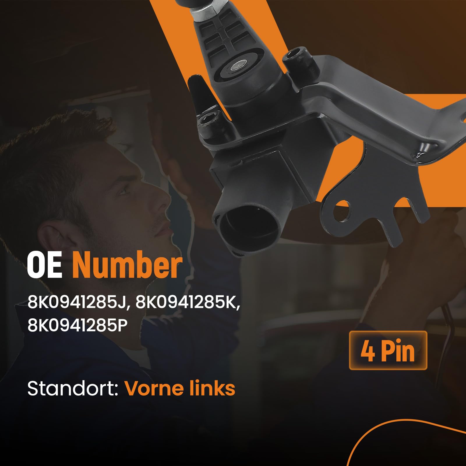 maXpeedingrods Vorne Links Niveausensor Leuchtweitenregulierung für Audi A4 A5 2008-2017 Höhenstandssensor 8K0941285J