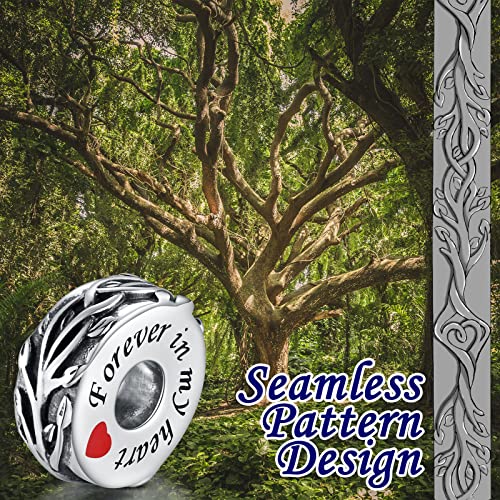 APOTIE Sterling Silver Cremation Urn Bead Charm for Bracelet Holds Ashes Keepsake Pendant Memorial Jewelry Gifts for Women Loss Loved One4