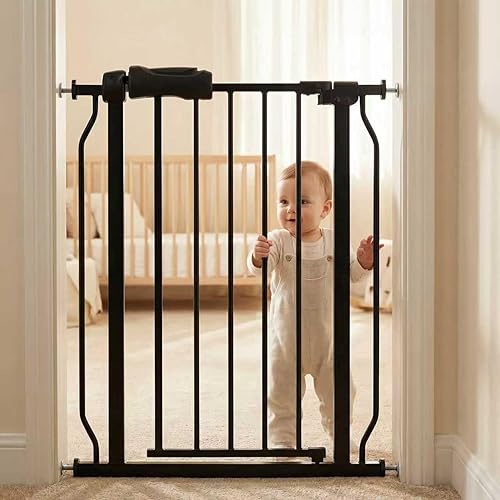 Miniatura 26 de Puerta estrecha de paso para bebés de 24.02-29.13 pulgadas de ancho con cierre automático por tensión, puerta de seguridad para niños y mascotas de