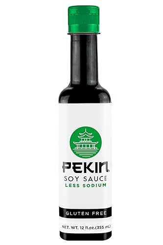 Pekin Salsa de soja baja en sodio, 12 onzas líquidas, paquete de 2