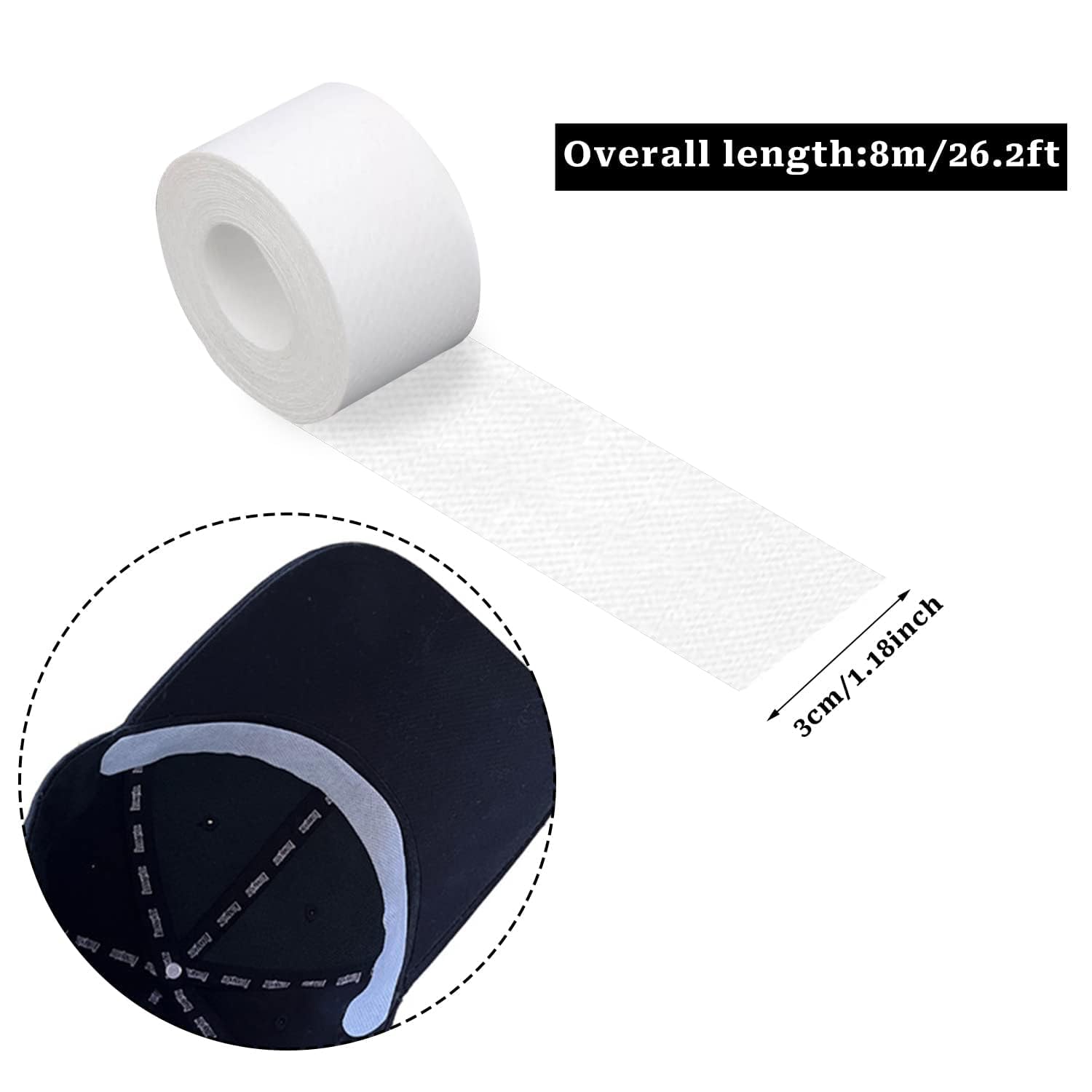 Xeerabdi 2-Roll White Shirt Collar Disposable Protectors | Protects Your Shirt from Stains,Sweat,Soft and Comfortable