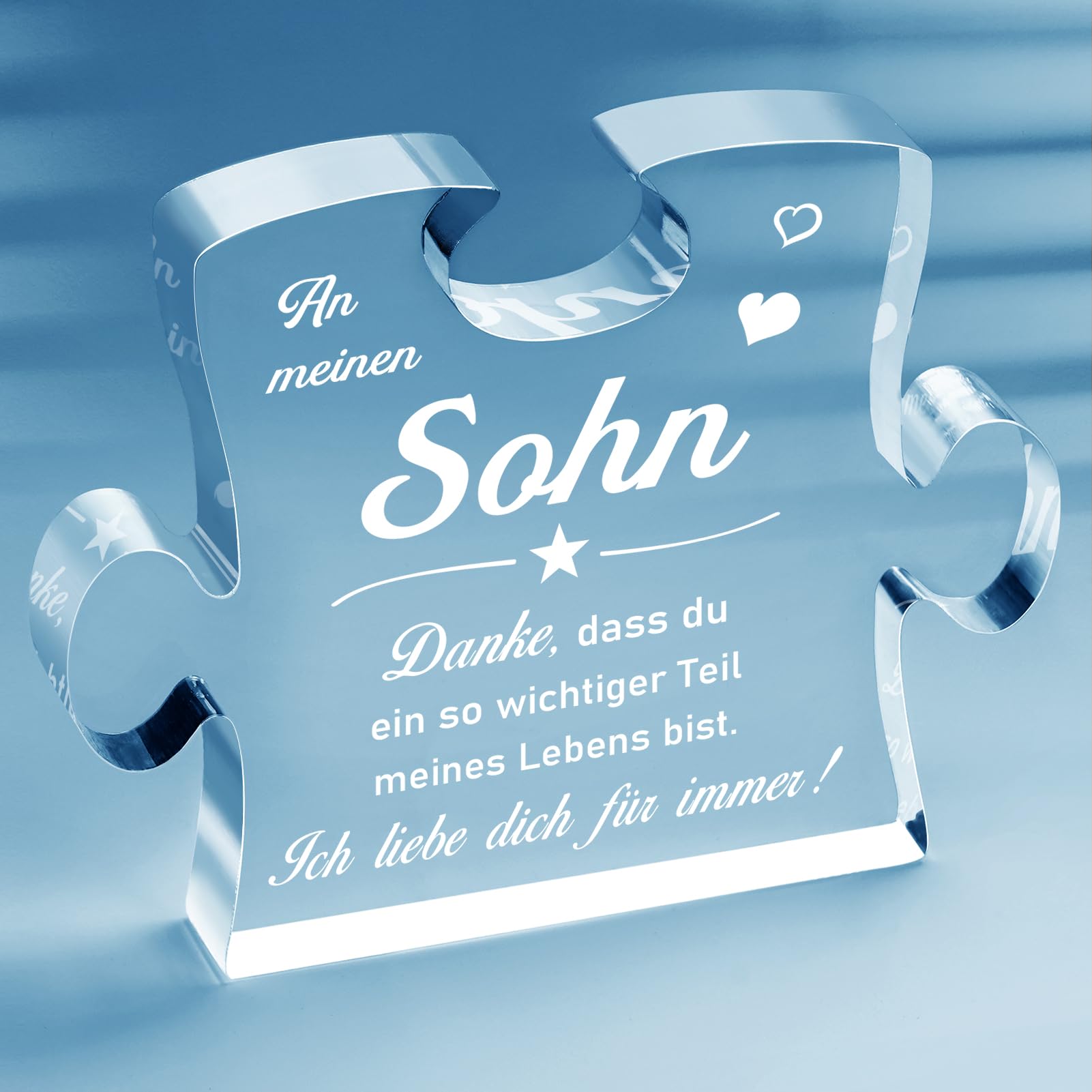 Giftasy Acryl Puzzle Geschenk für Sohn