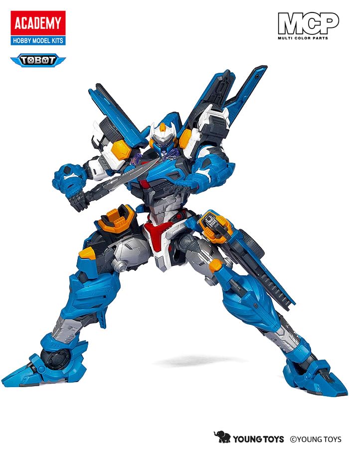 トボット　プラモデル　アカデミー　トボットY Amazon | アカデミー TOBOT TOBOT Y 色分け済みプラモデル 15825
