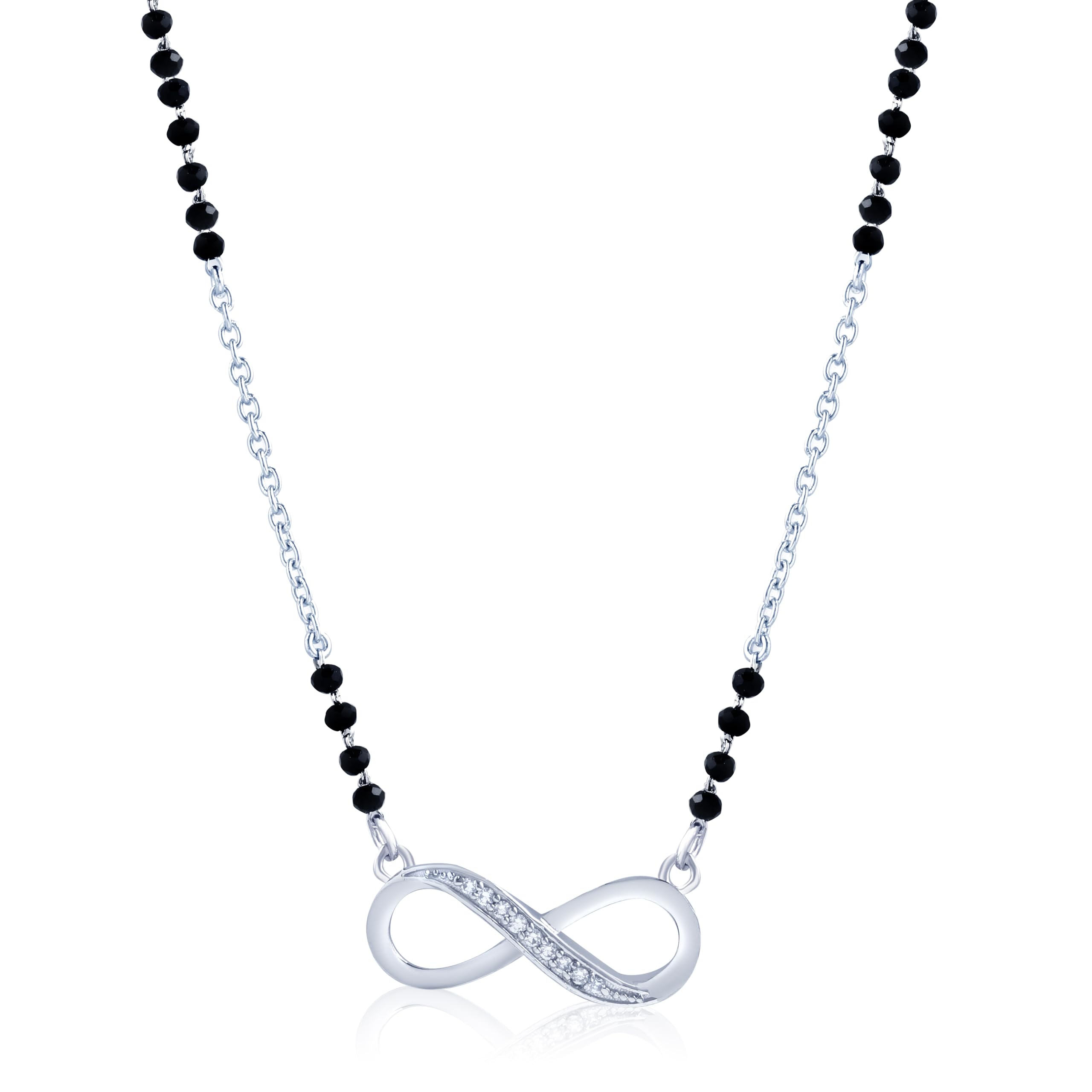 See full amazon price history chart for NEMICHAND JEWELS Sterling Silver Infinity Diamond Mangalsutra Bead Necklace with Certificate of Authenticity and 925 Stamp NEMICHAND JEWELS Sterling Silver Infinity Diamond Mangalsutra Bead Necklace with Certificate of Authenticity and 925 Stamp (B0CT3L65DL) Amazon Price History, Amazon Price Tracker