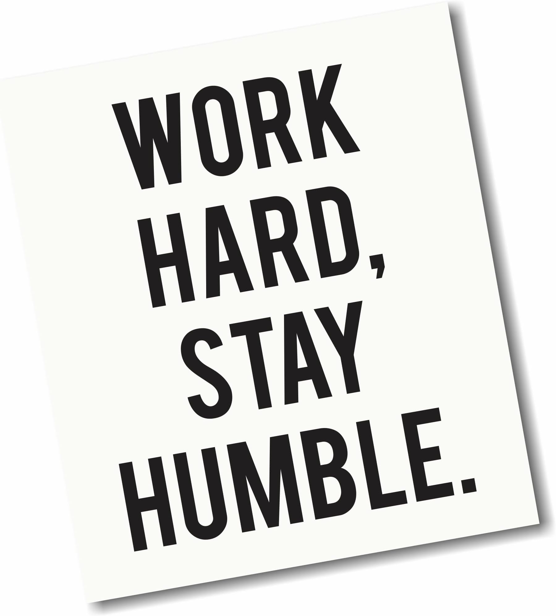 Work Hard Motivational Sticker Decal 13" 15" 17" Keyboard Mousepad Trackpad Laptop Inspirational Sticker