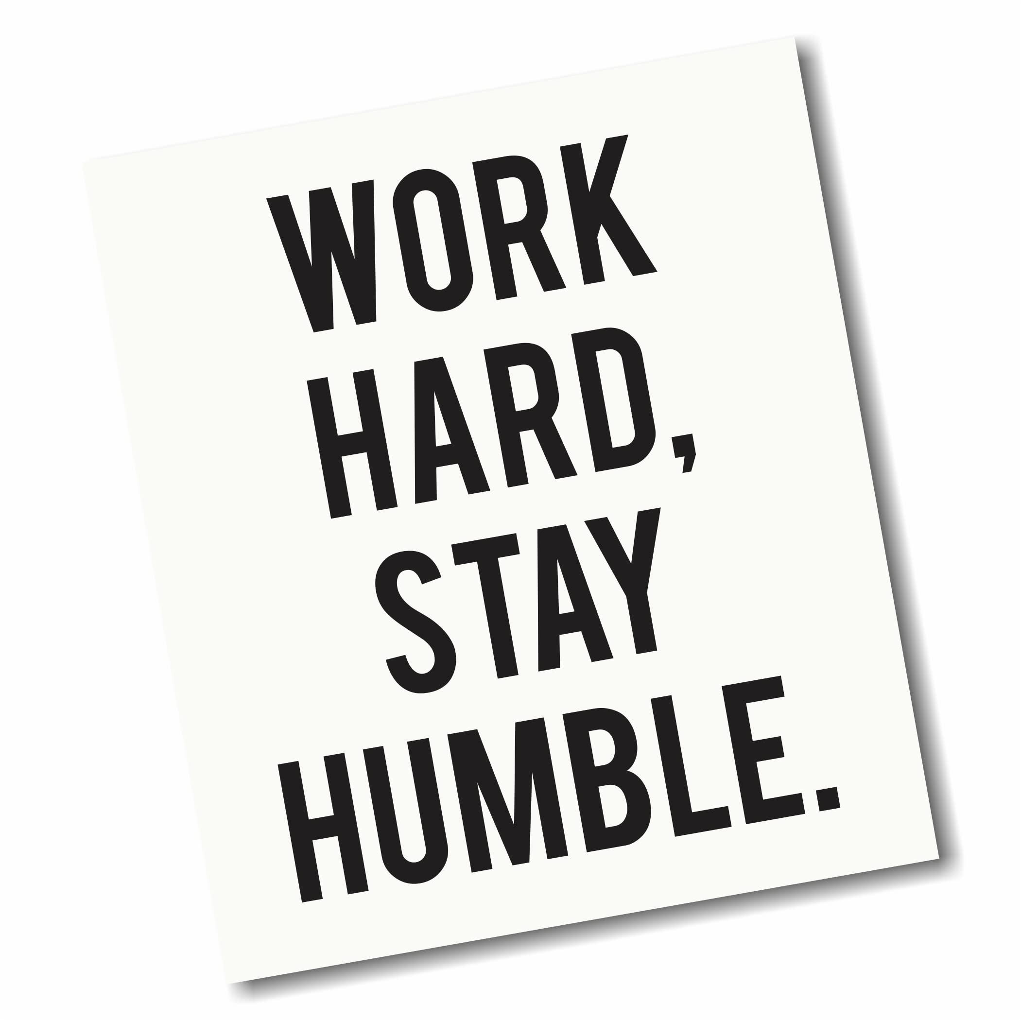 Work Hard Motivational Sticker Decal 13" 15" 17" Keyboard Mousepad Trackpad Laptop Inspirational Sticker