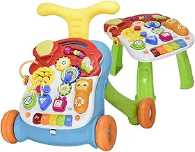 Andador Didatico e Mesinha Infantil Rayo 2 Em 1 (Colorido)