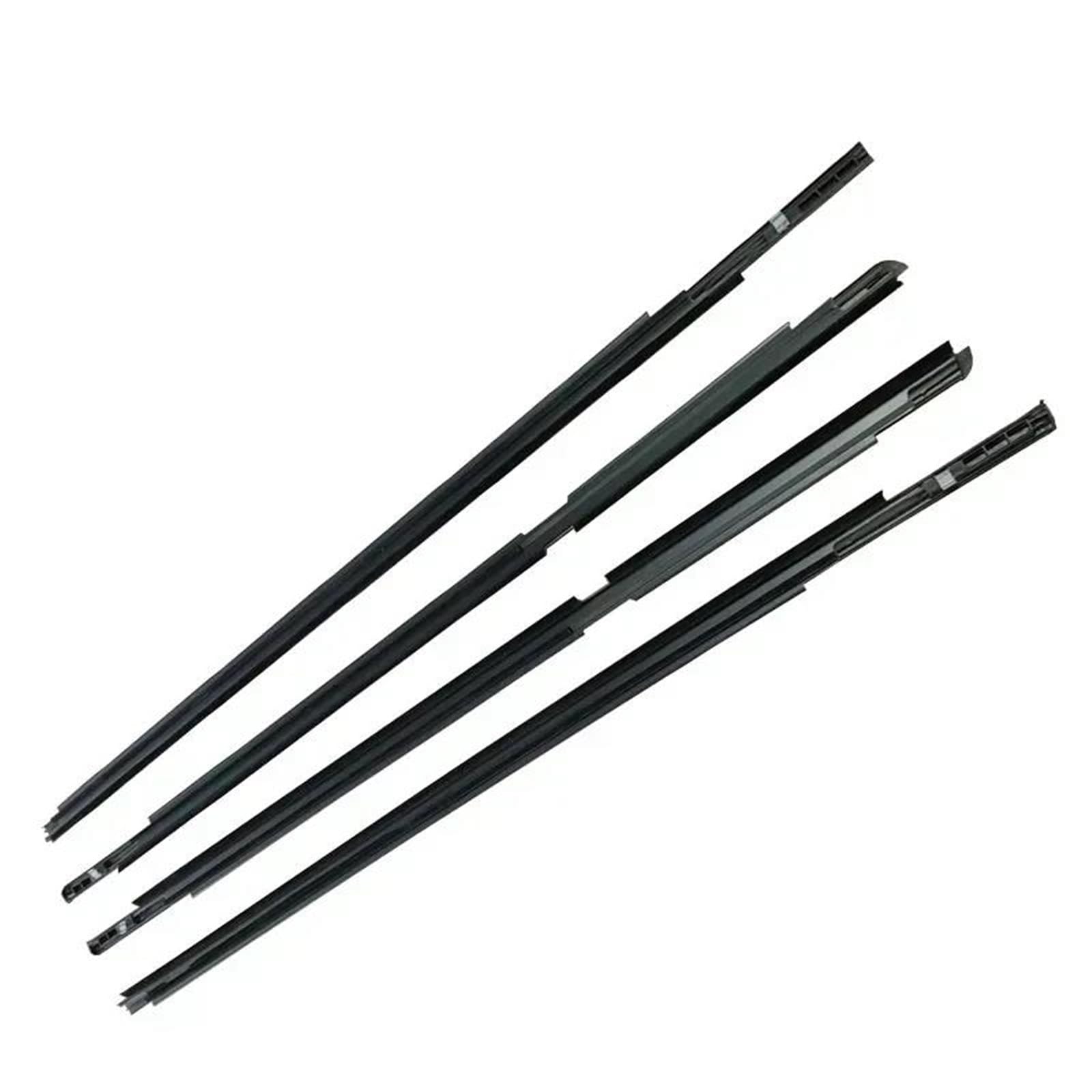 Snwdbh One Color 4Pcs Car Weatherstrip Window Seal Belt For Toyota For Yaris Hatchback 2006-2013 Door Glass Moulding Trim Rubber Protector Exterior Belt