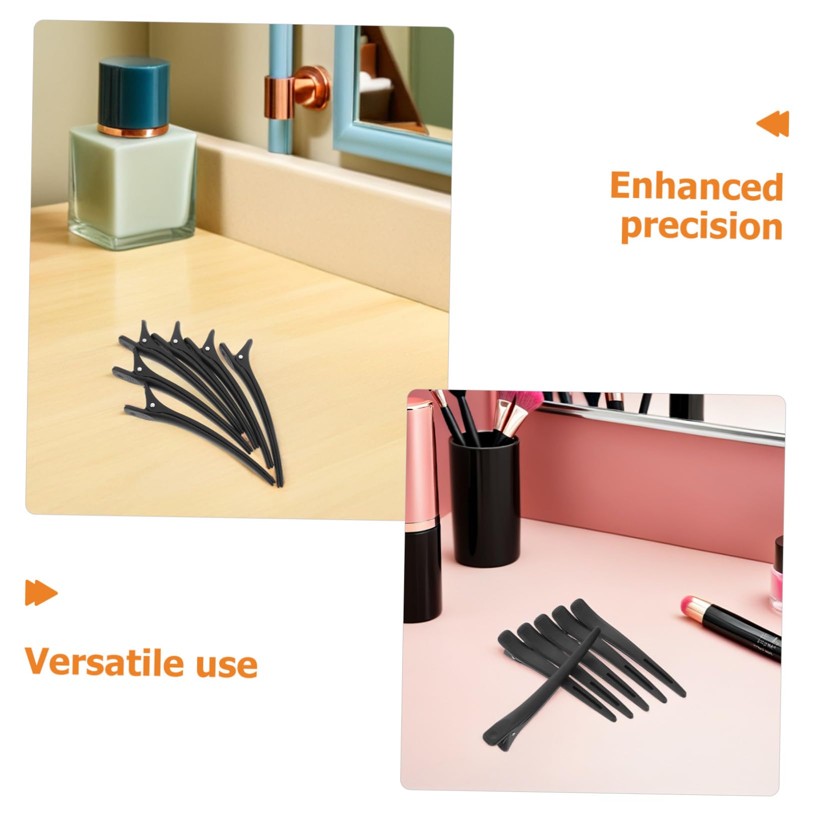 Healeved 20pezzi Fermagli per Capelli Forma di Becco d Anatra senza Pieghe per Parrucchiere Trucco Piega Ricci Accessori Multiuso per