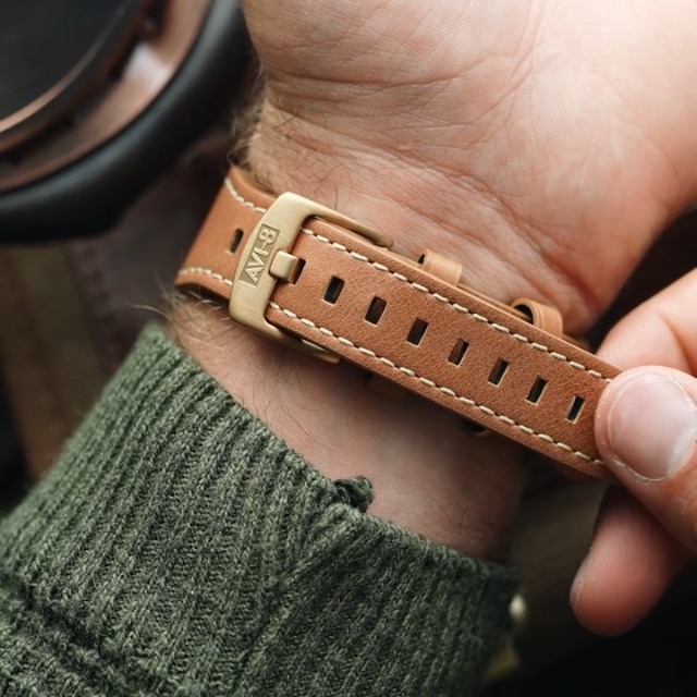 Amazon.com: AVI-8 Mens 42mm Spitfire Lock Chronograph Bronze Green