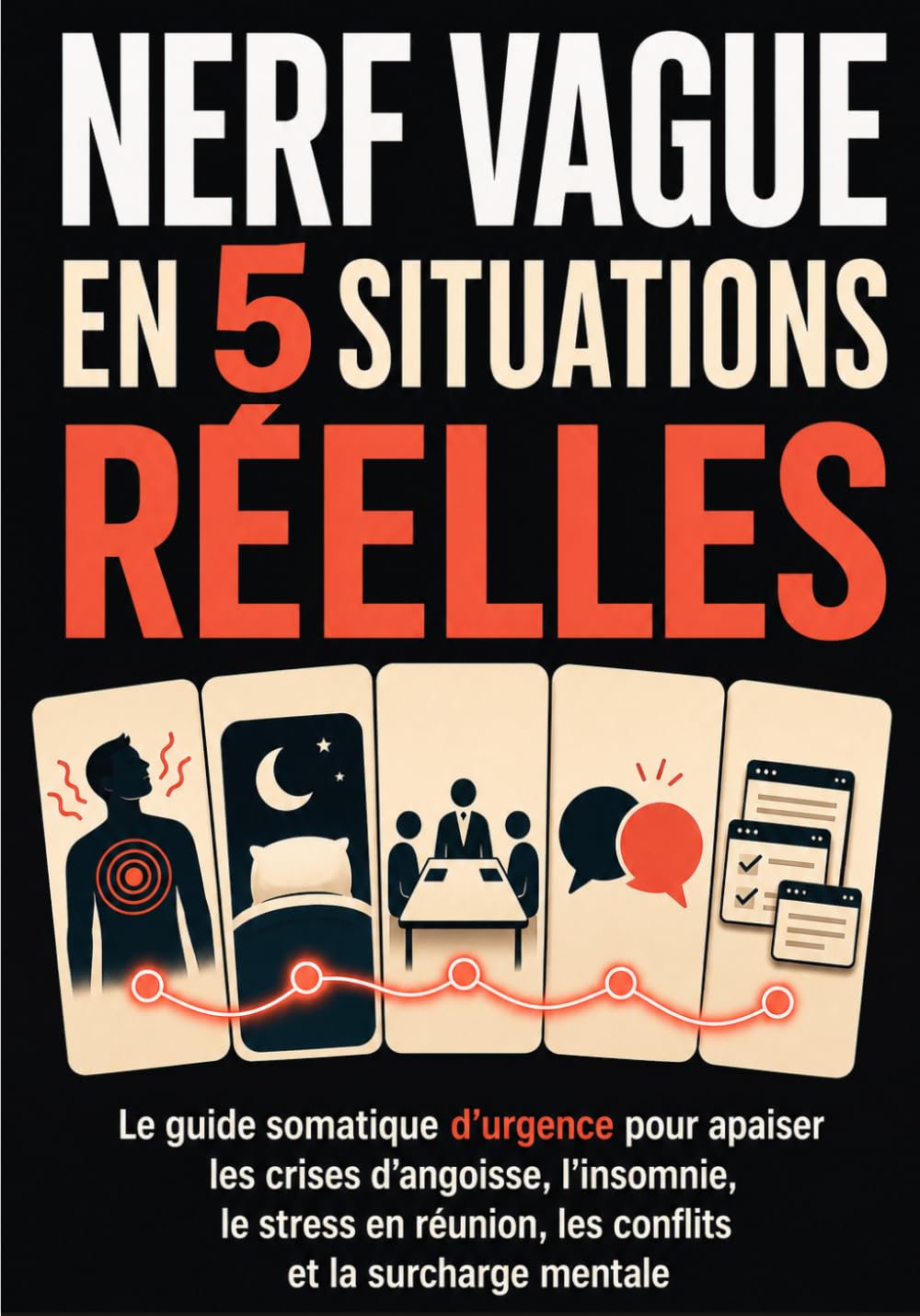 Activer son nerf vague en 5 situations réelles: Le guide somatique d'urgence pour apaiser les crises d'angoisse, l'insomnie, le stress en réunion, les conflits et la surcharge mentale