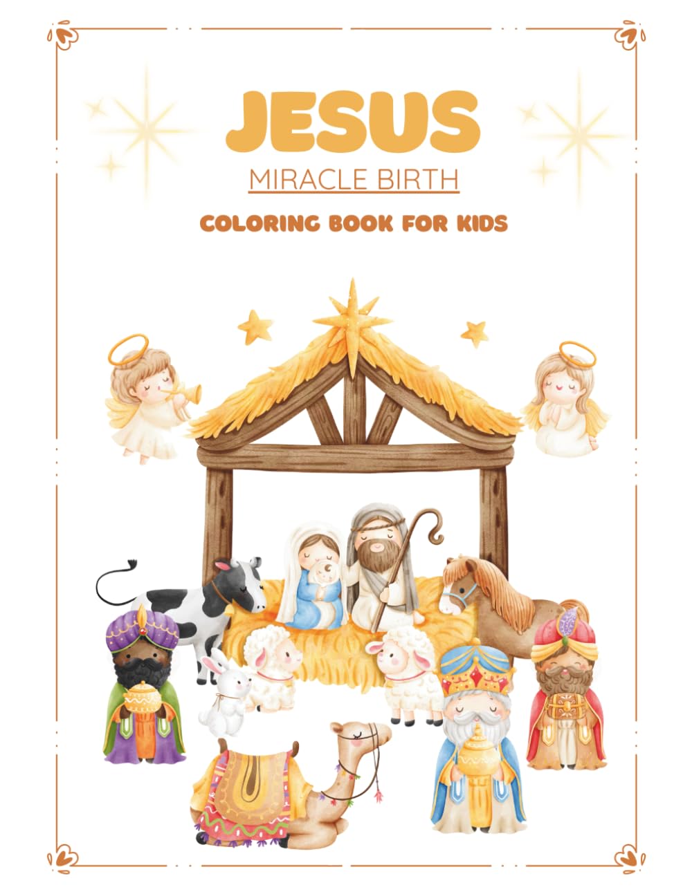 Jesus miracle birth: coloring book for kids