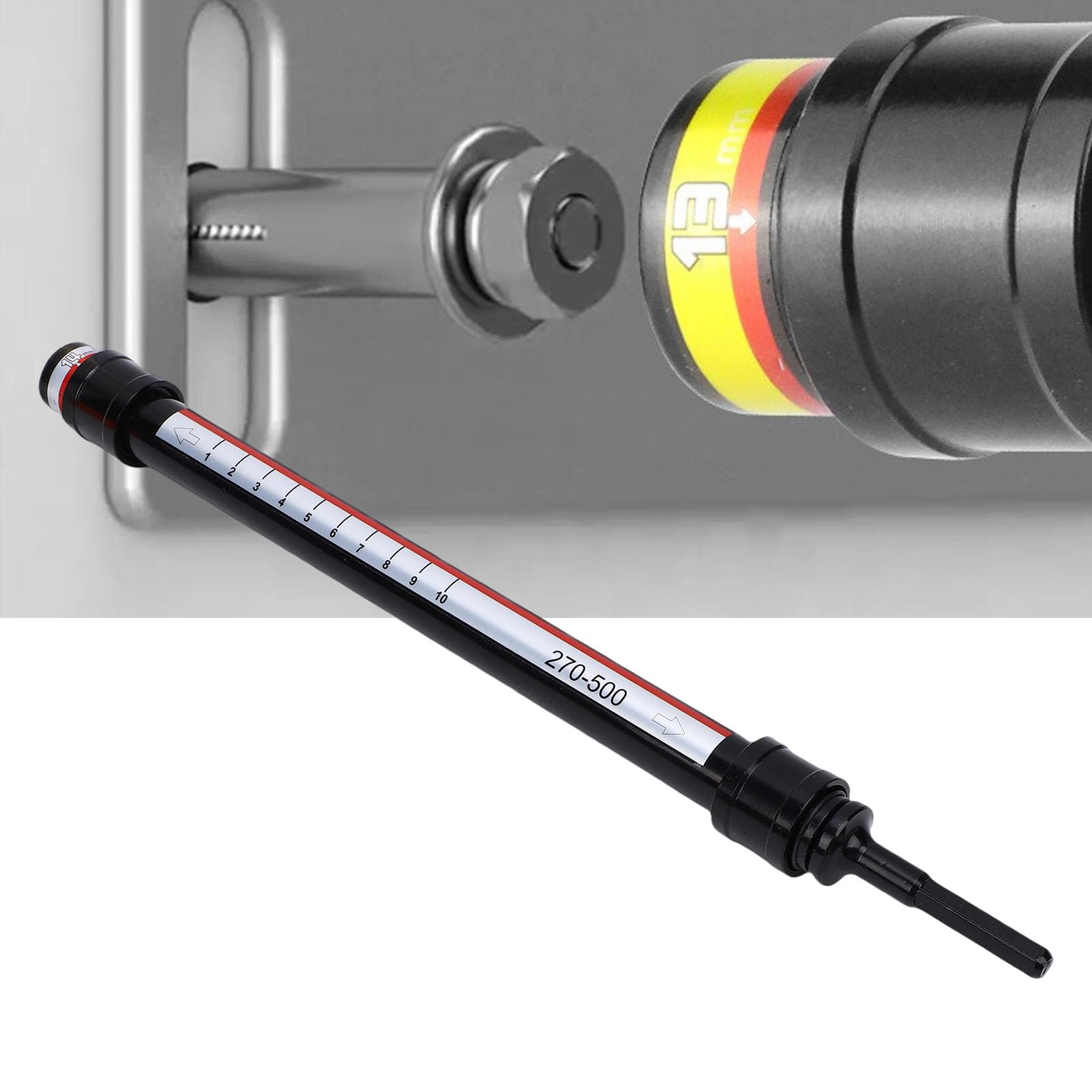 Juego de Vasos de Nivelación para Techos, Kit de Adaptadores de Vasos para Llave de Impacto y Barra de Extensión Telescópica Ajustable, para Uso con Taladros Eléctricos y Llaves