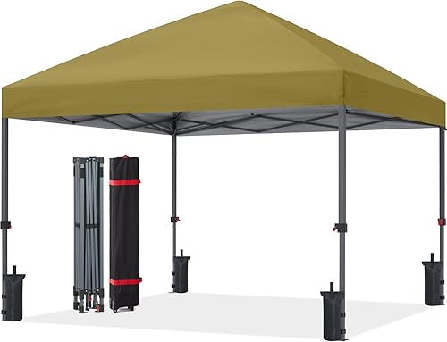 Miniatura 28 de ABCCANOPY Toldo desplegable – Tienda de campaña portátil para patio al aire libre resistente para patio trasero y terraza con 4 bolsas de arena