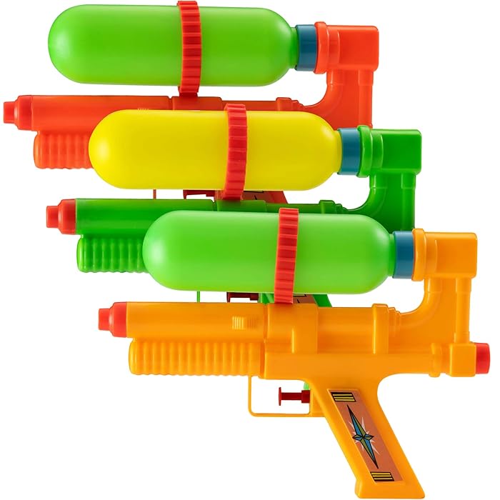 36 Pcs Colorful Water Guns – 14.6'' Long Plastic Water Squirters For Pool, Beach, Outdoor Play (Shark, Dinosaur Designs)