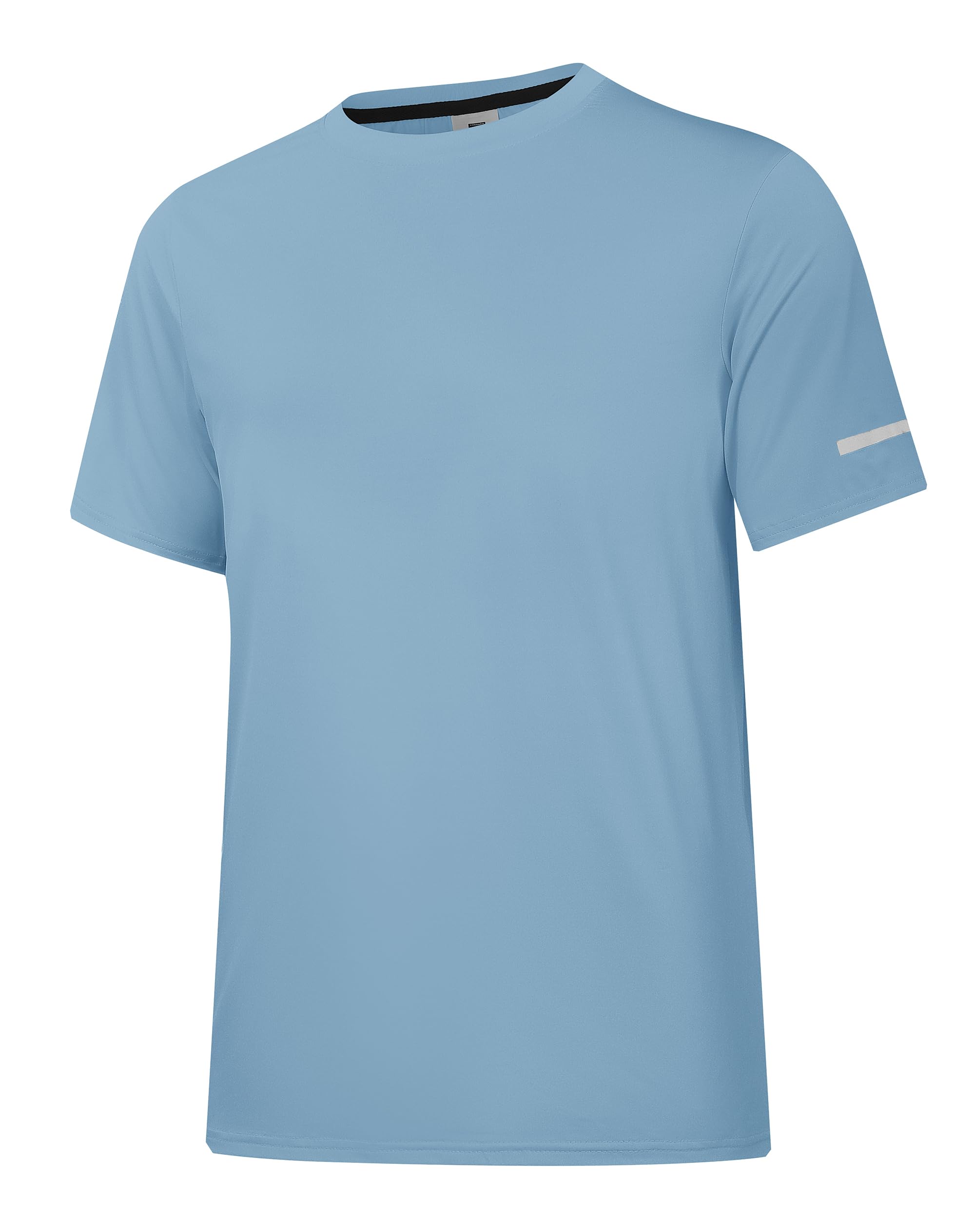 Herren Rash Guard UPF 50+ Sonnenschutz Kurz-/Langarm-T-Shirts Leichtes, schnell trocknendes UV-Schwimm-Shirt