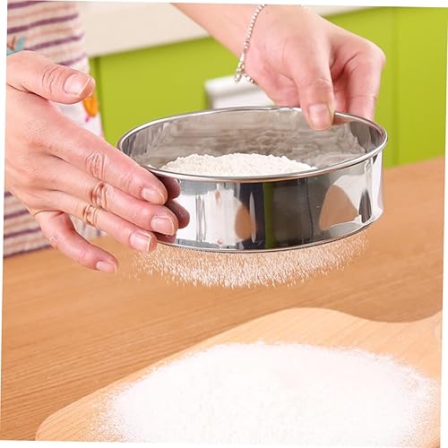 Miniatura 9 de PRETYZOOM Tamizado Colador Harina Shaker Colador de malla de embudo tamiz 50 malla harina tamiz harina tamiz máquina harina colar pasta malla