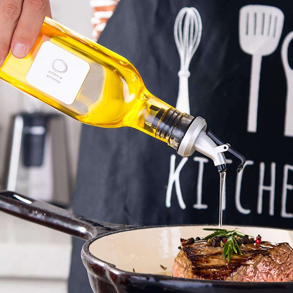 Beccuccio Per Olio In Acciaio Inox - Erogatore A Tenuta Stagna Per Bottiglie, Antigoccia