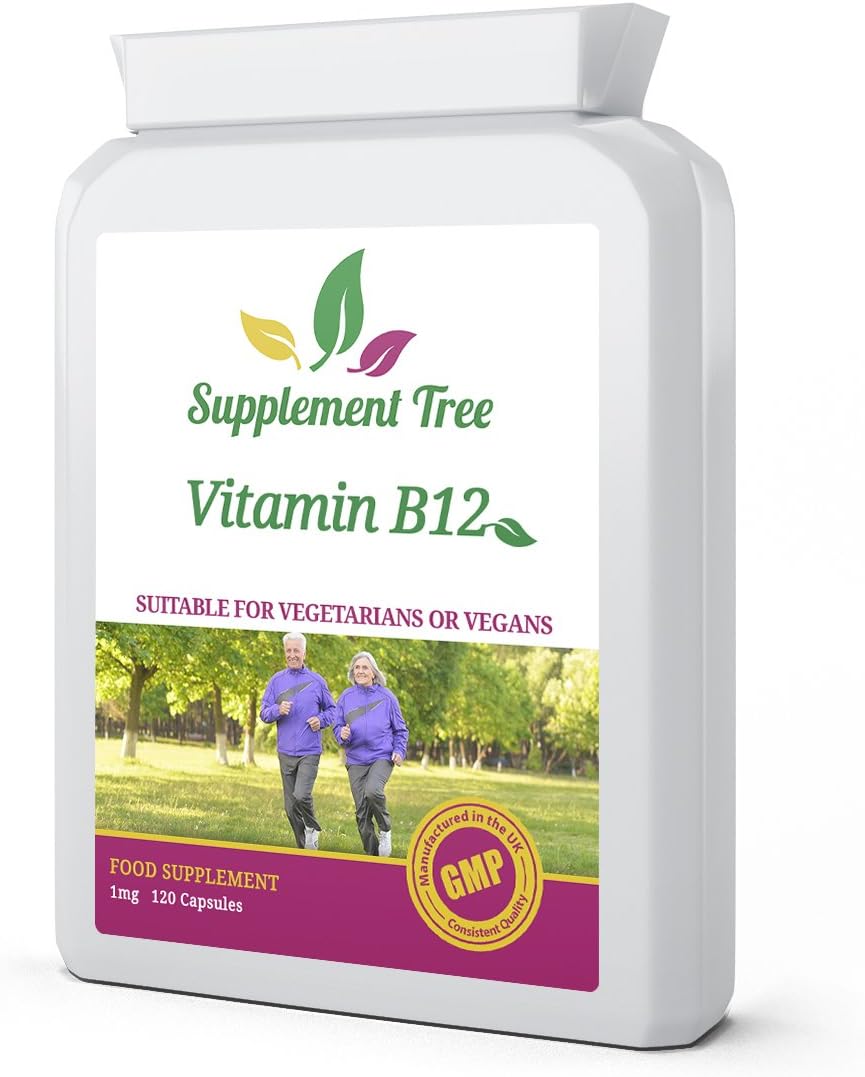 Vitamin B12 Methylcobalamin 1000mcg 120 Capsules | Bio-Available Form for Maximum Absorption | UK Manufactured