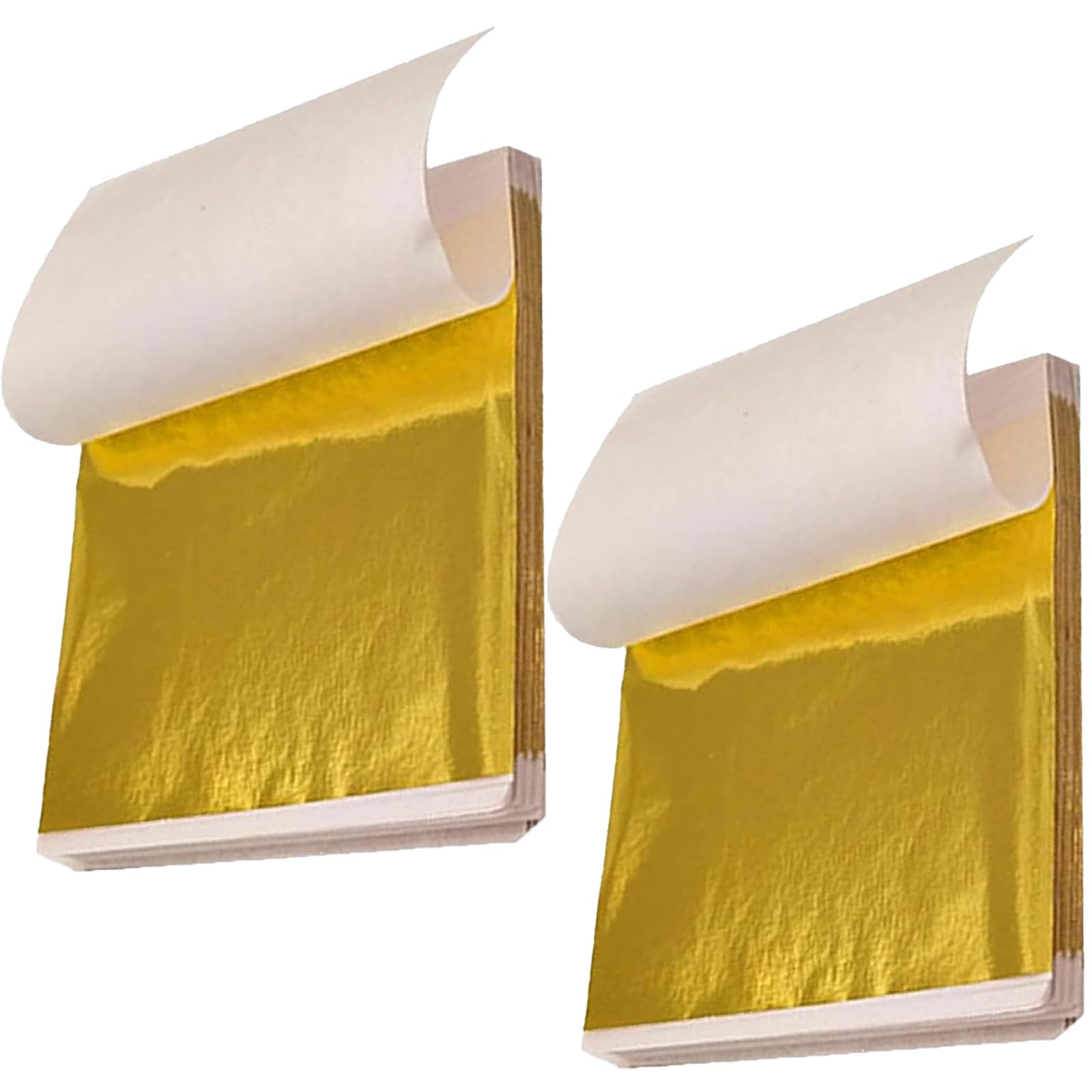 200 Gold Leaf Sheets for Crafts & DIY Projects, Artistic Decoration (Gold)