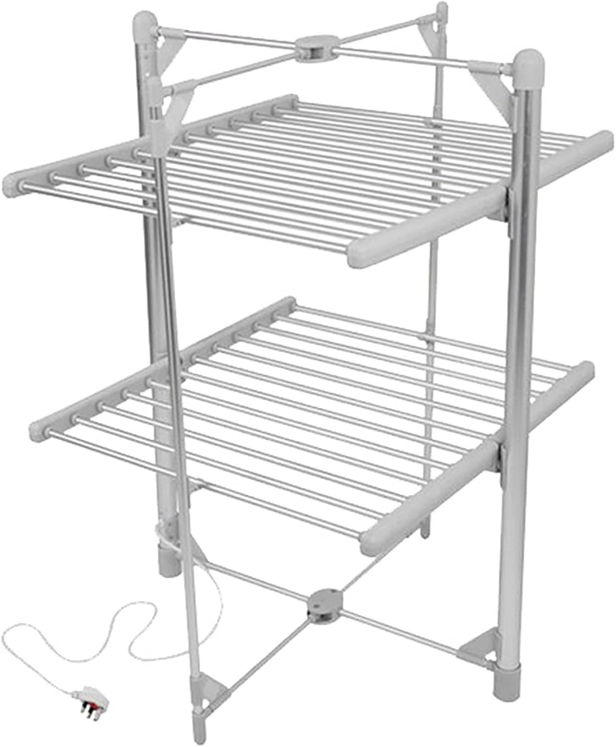 XIALIUXIA Electric Towel Warmer,Electric Towel Warmer Drying Rack, Foldable 2Level
