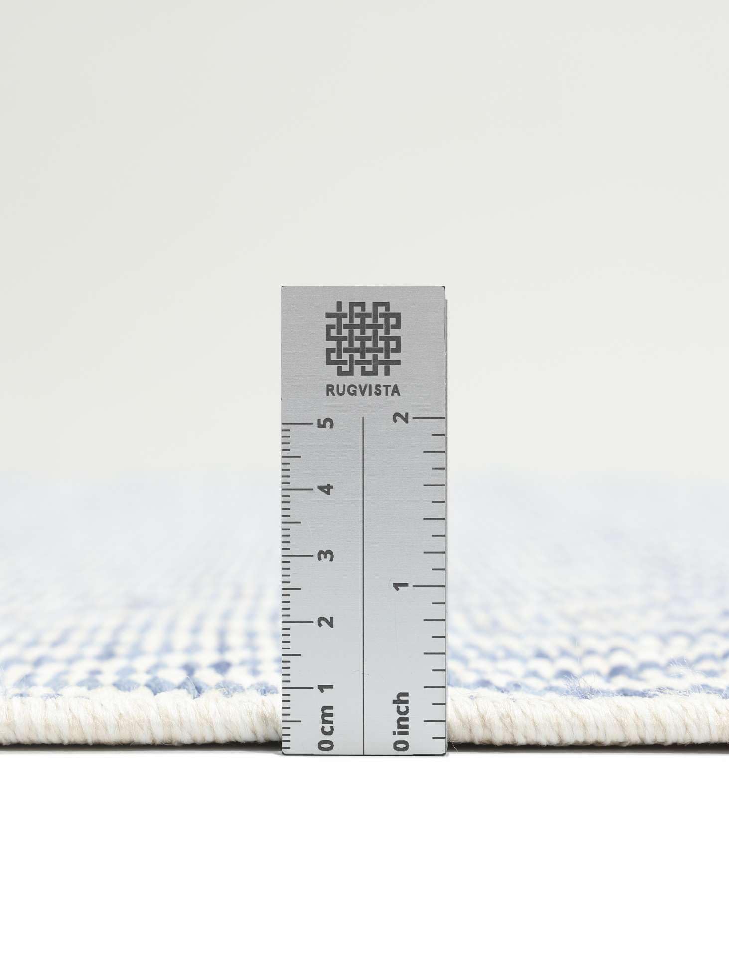 RugVista Amalfi Doormat Felpudo, 80 x 120 cm, Azul/Blanco | Modernas, Rectangular, Pelo corto, Lavado a mano, Oeko-Tex 100, Pasillo