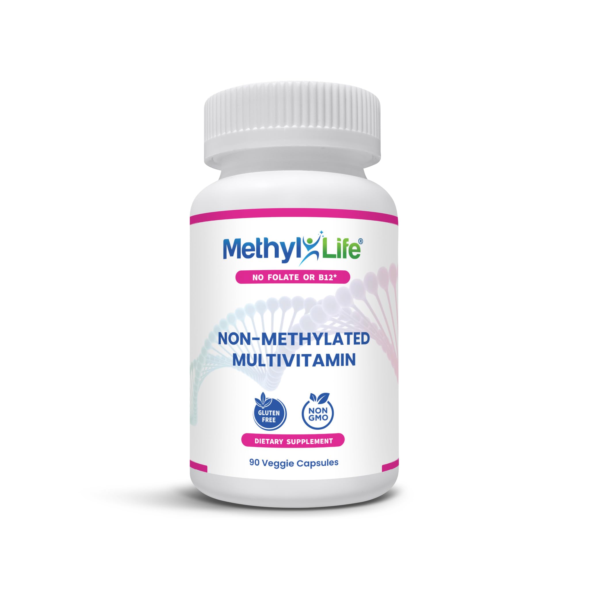 Methyl-Life Non-Methylated Multi-Vitamin 90 Capsules - Vegan, Gluten and Dairy Free