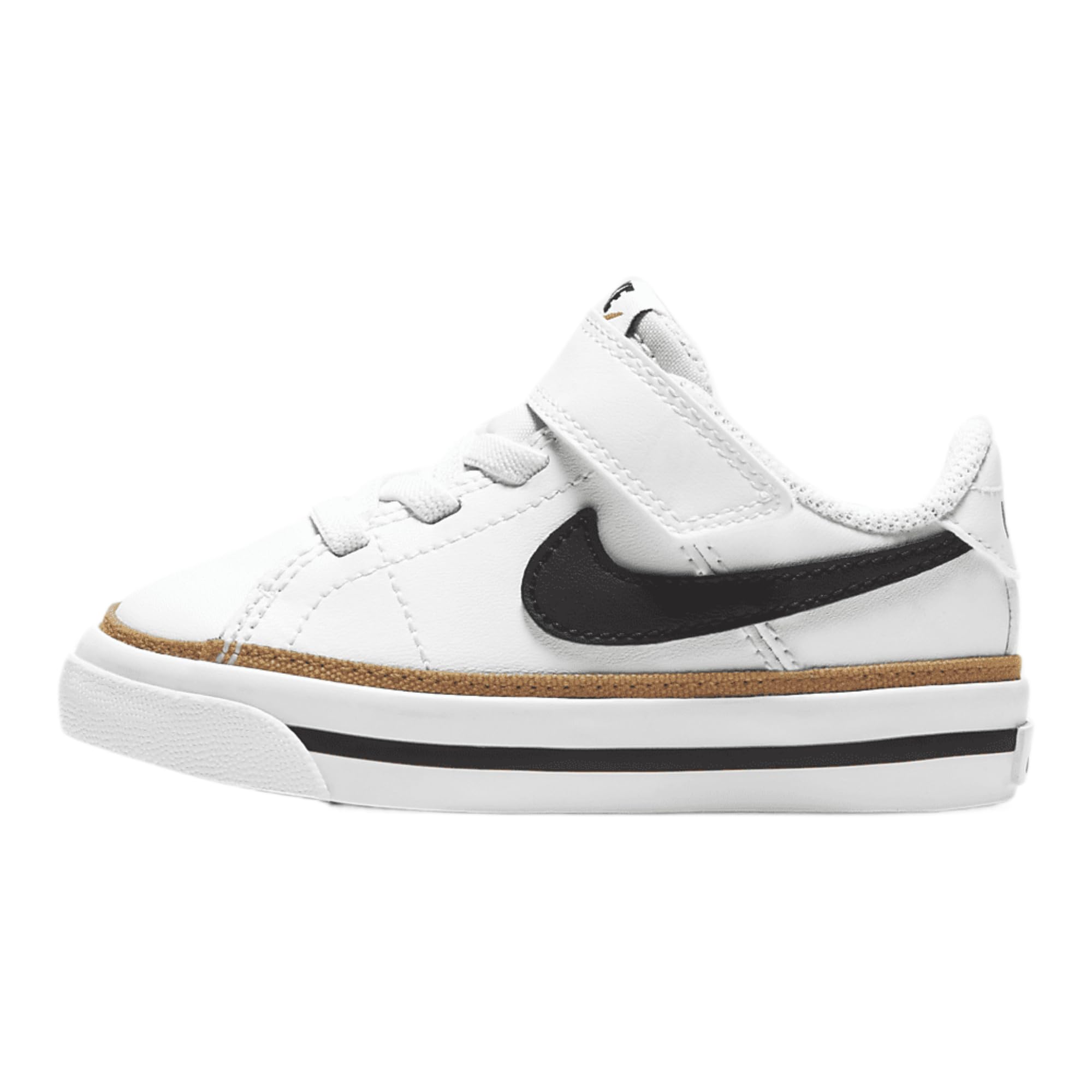 NIKE Court Legacy, Zapatos para Correr Bebé-Niños, Black/White/Gum Light Brown, 17 EU