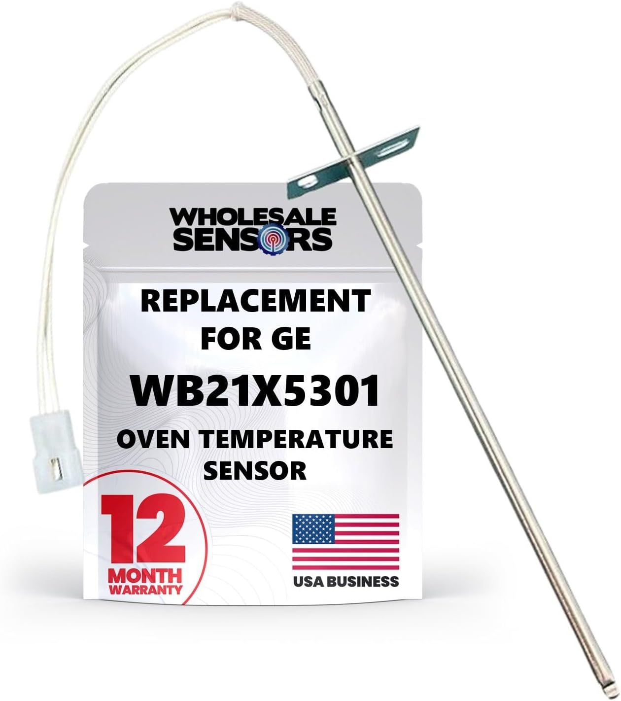GE WB21X5301 Replacement Oven Temperature Sensor 12-Month Warranty GE WB21X5301 Replacement Oven Temperature Sensor 12-Month Warranty