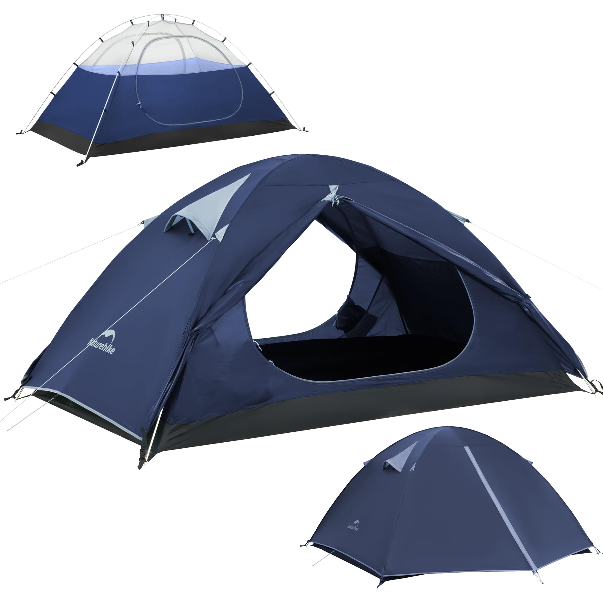 Naturehike Bleik - Tienda de campaña ligera, impermeable, doble capa para senderismo, senderismo al aire libre