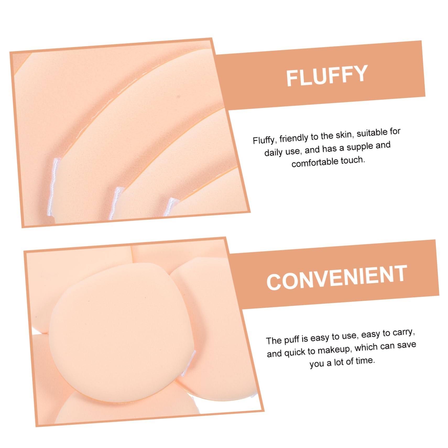 minkissy 5 Set Di Spugne Per Il Trucco Morbide Per Il Corpo Set Di Applicatori Cosmetici Per Il Trucco A Triangolo A Doppio Uso Asciutti E Bagnati Per Donne 7 Pezzi*5