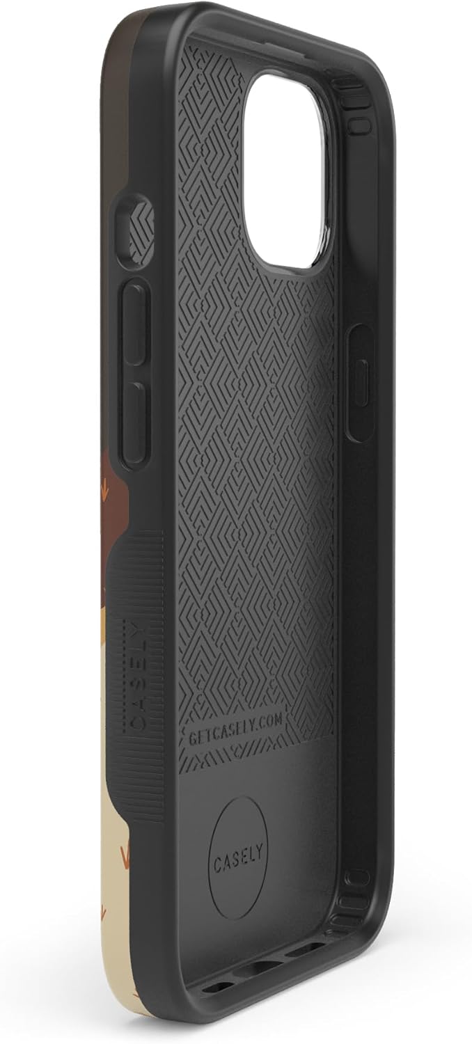 Casely iPhone 14 Case | Desert Nights | Cactus Colorblock | Bold Protective Design | Compatible with MagSafe