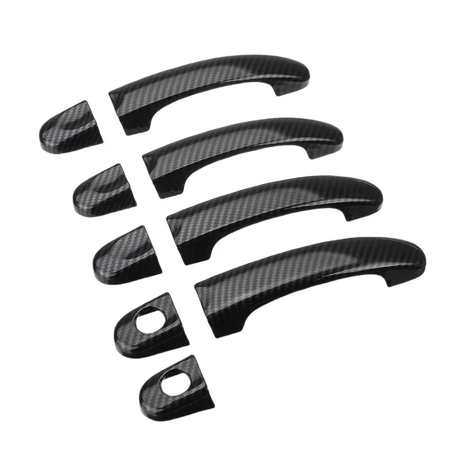 YESKIT Exterior Door Handle Cover Car Decoration for VW for Caddy T3 T5 2003-2015(Carbon Fiber)