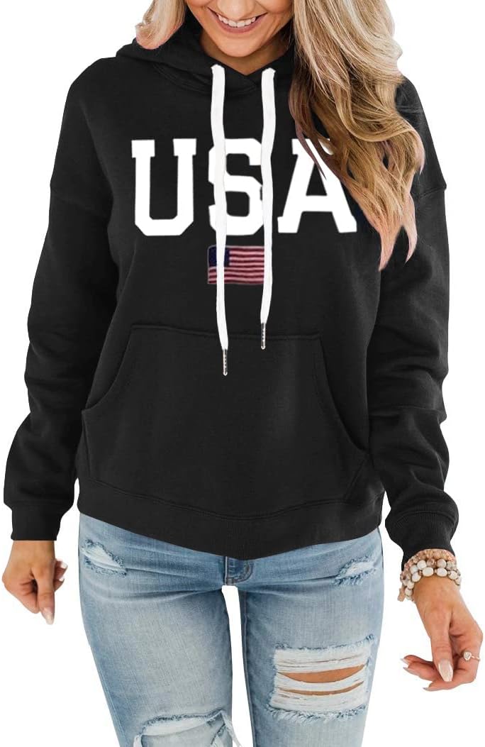 REVETRO Womens Hoodie Graphic Tie Dye Sweatshirt Casual Long Sleeve Hoodies Drawstring Pullover Tops With Pocket…