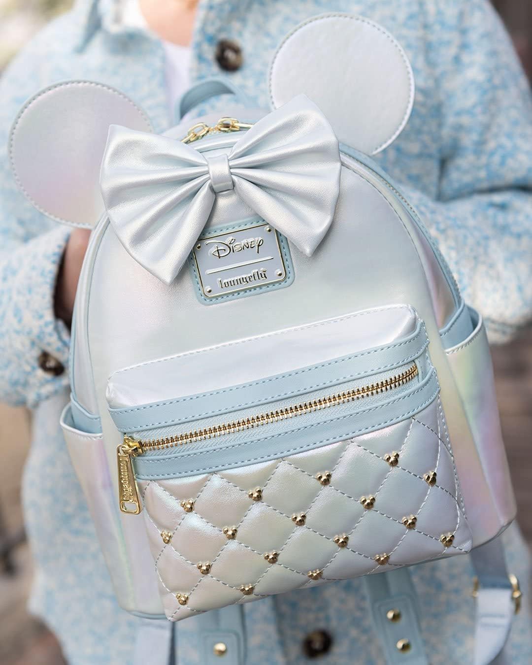 Loungefly Disney The Minnie Mouse Classic Series Mini Backpack - Iridescent Sky - Image 7