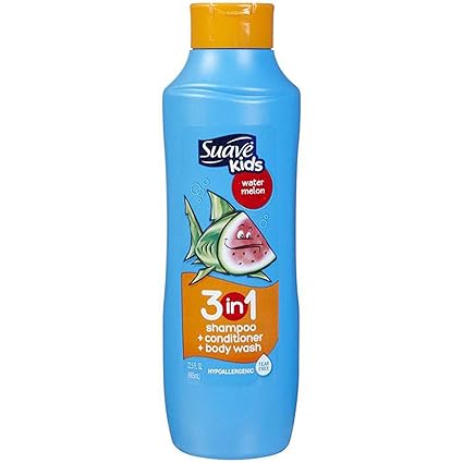 Suave Kids 665 Ml 3 in 1 Shampoo,Conditioner and Bodywash -Water Melon