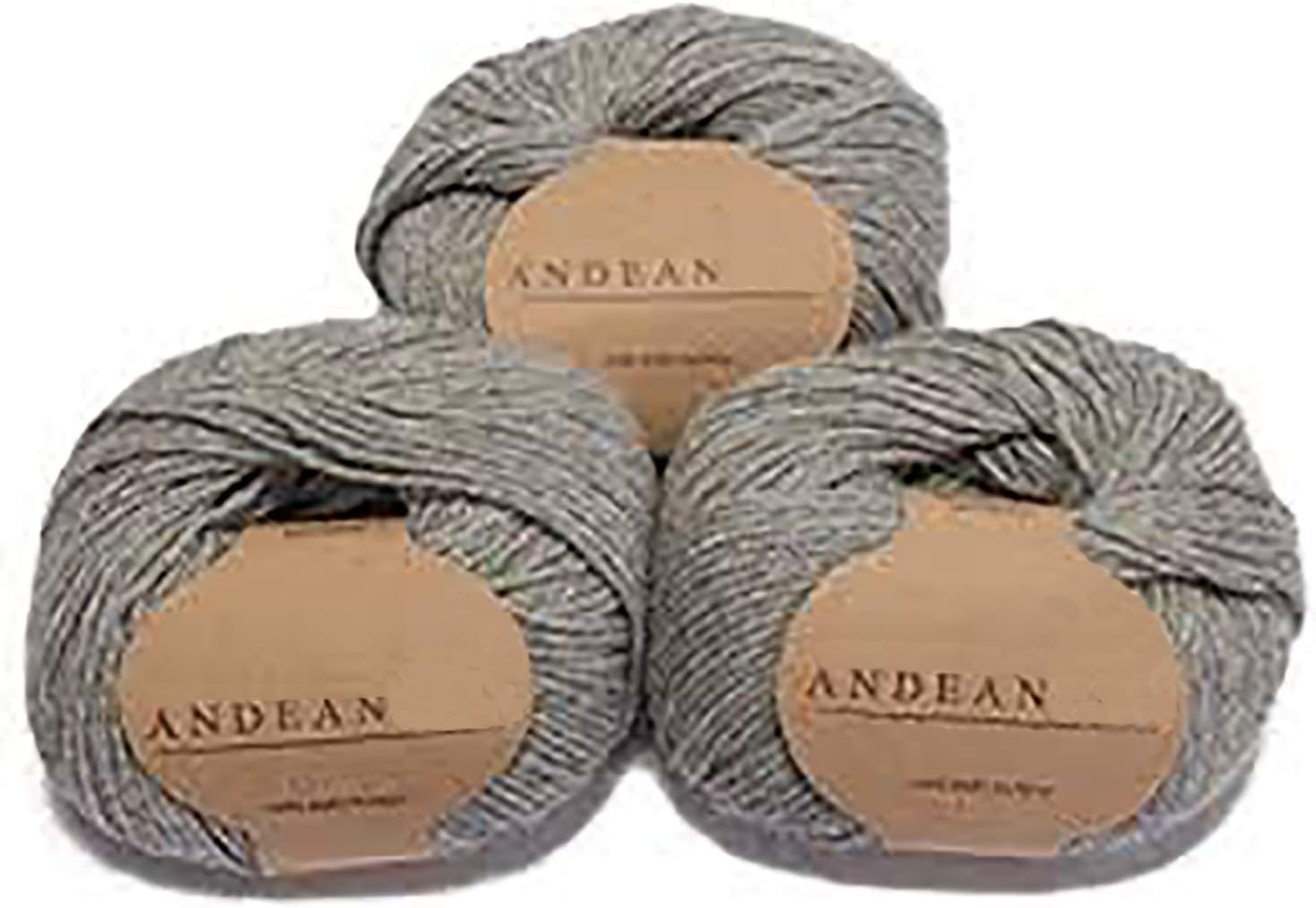 Pack Buy 10 Skeins 50 Grams Each 100% Baby Alpaca Wool skeins Double Knitting Yarn 4/9 nm, (Total: 1.10 Lbs - 500 Grams), Medium Grey, Thermo, Vegan, Natural Fiber, Sustainable Fiber