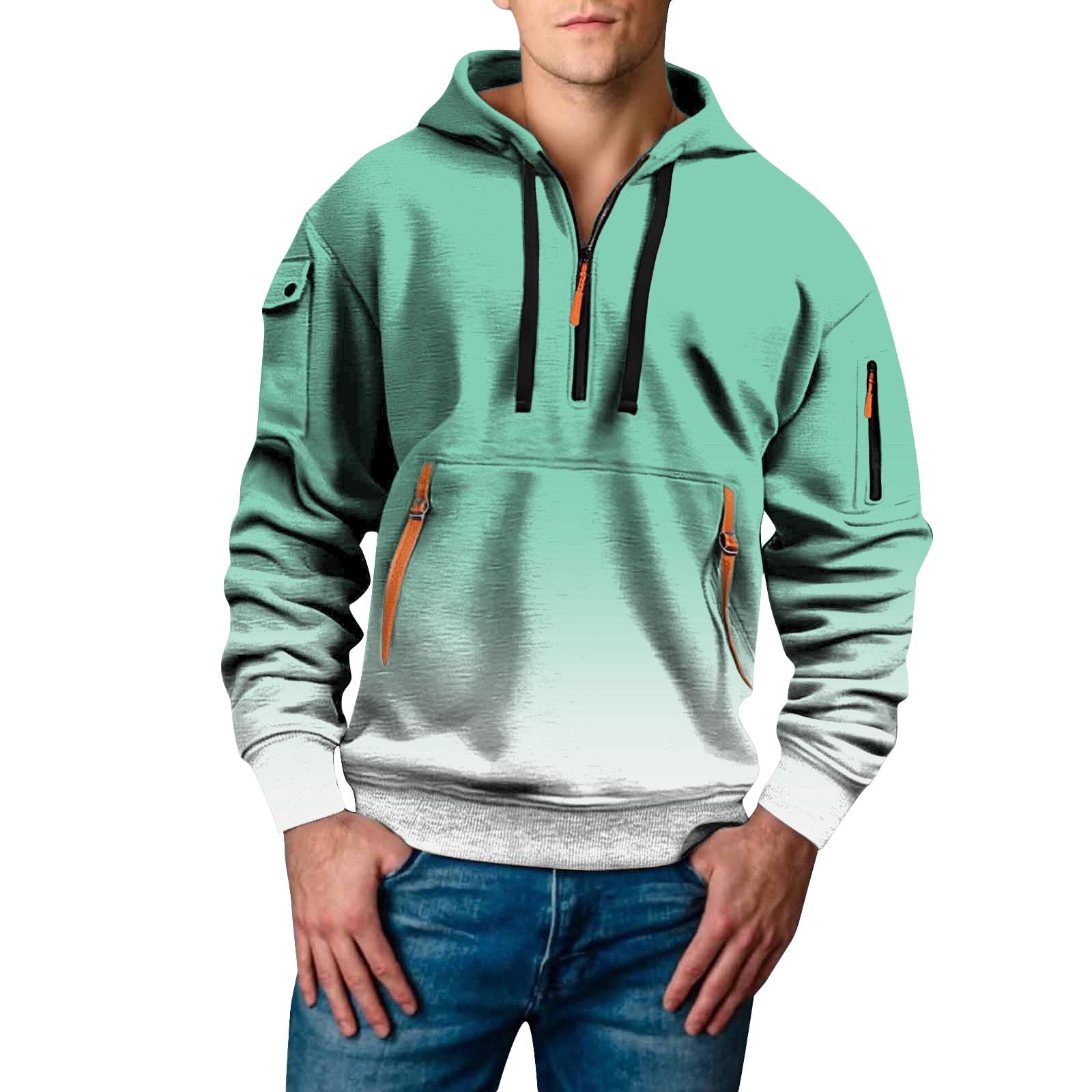 Chaquetones de hombre con capucha: estilo juvenil y abrigo dinámico en verde menta 5