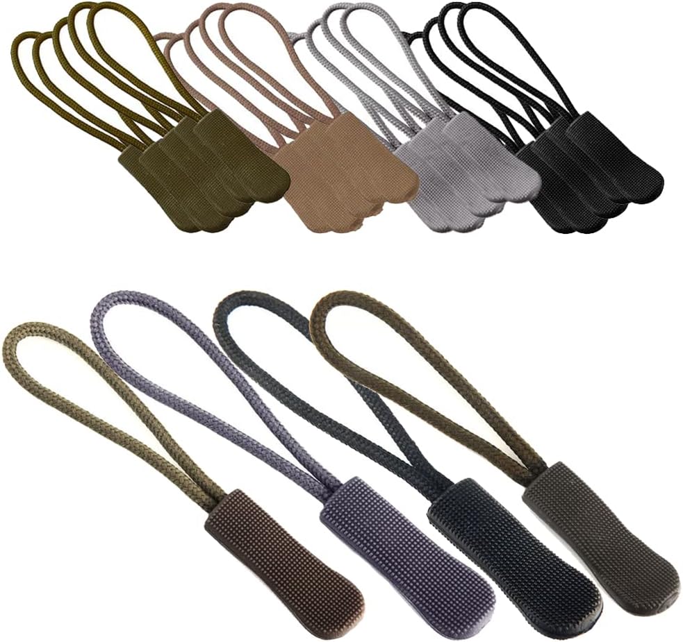 Amazon.com: Akak Store Pack of 20 Assorted Color Zipper Pulls Cord Rope ...