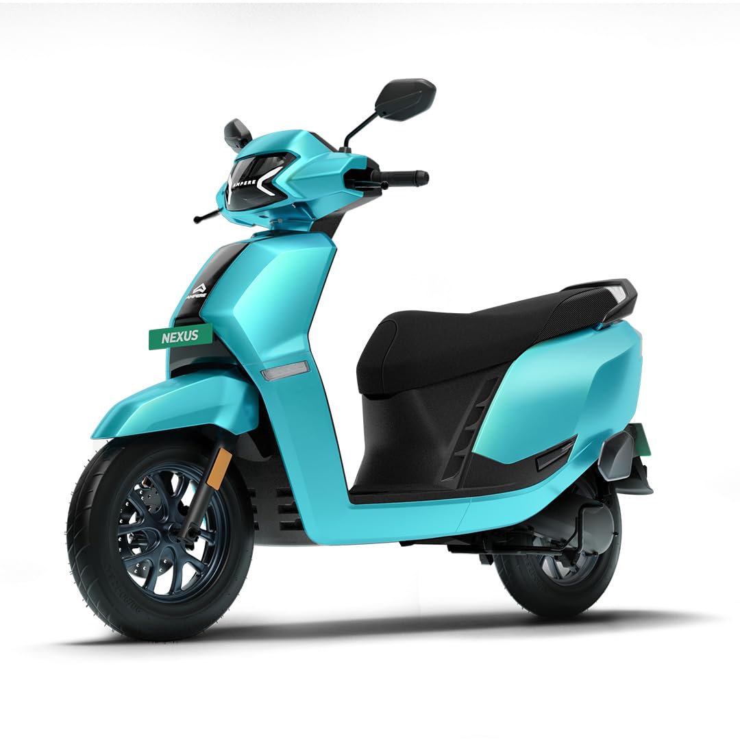 Ampere Powered by Greaves Electric Mobility Nexus ST High Performance Family Electric Scooter with Portable Charger Ex-Showroom (ZANSKAR AQUA)