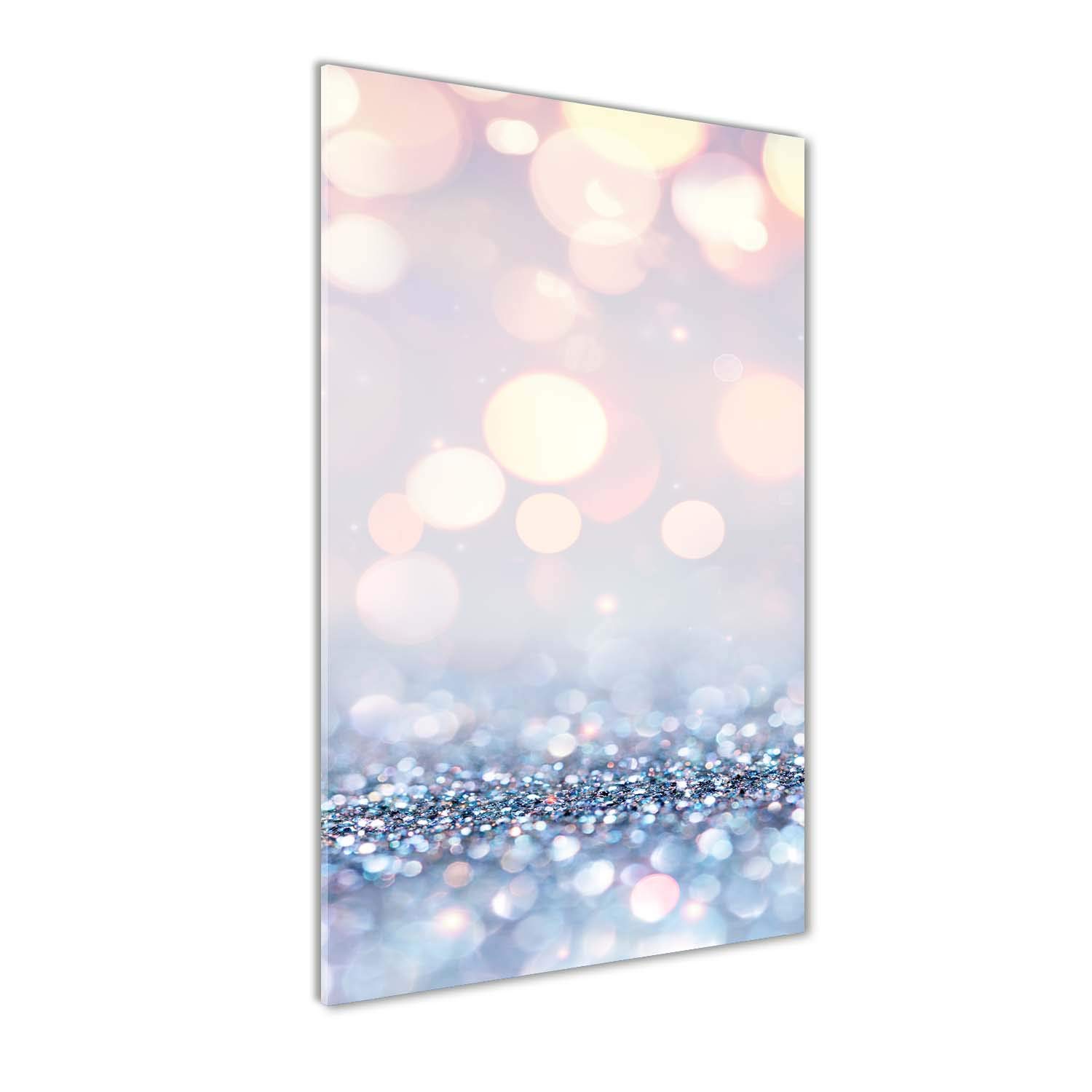 Tulup Acrylglas - 70x140cm - Bild Acrylglas Deko Wandbild Kunststoff/Acrylglas Bild - Dekorative Wand Küche & Wohnzimmer - Glänzender Hintergrund - Silber