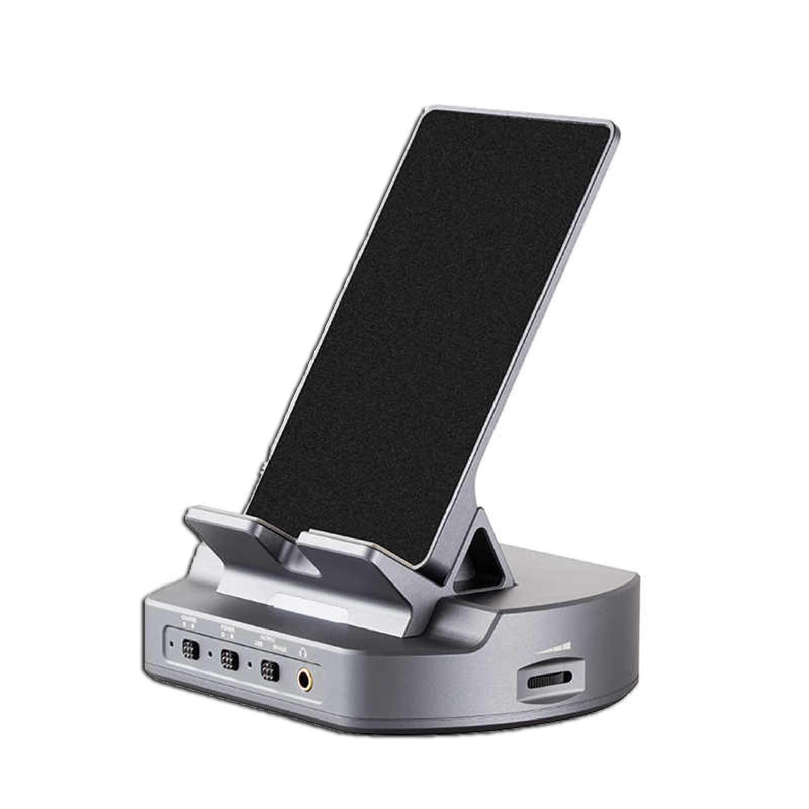 Mini DAC HiFi do telefonu, przedwzmacniacza i transformowalnej stacji dokującej, konwerter audio cyfrowo-analogowy z podświetlanymi wskaźnikami, koncentryczne/optyczne/pomocnicze wyjście audio