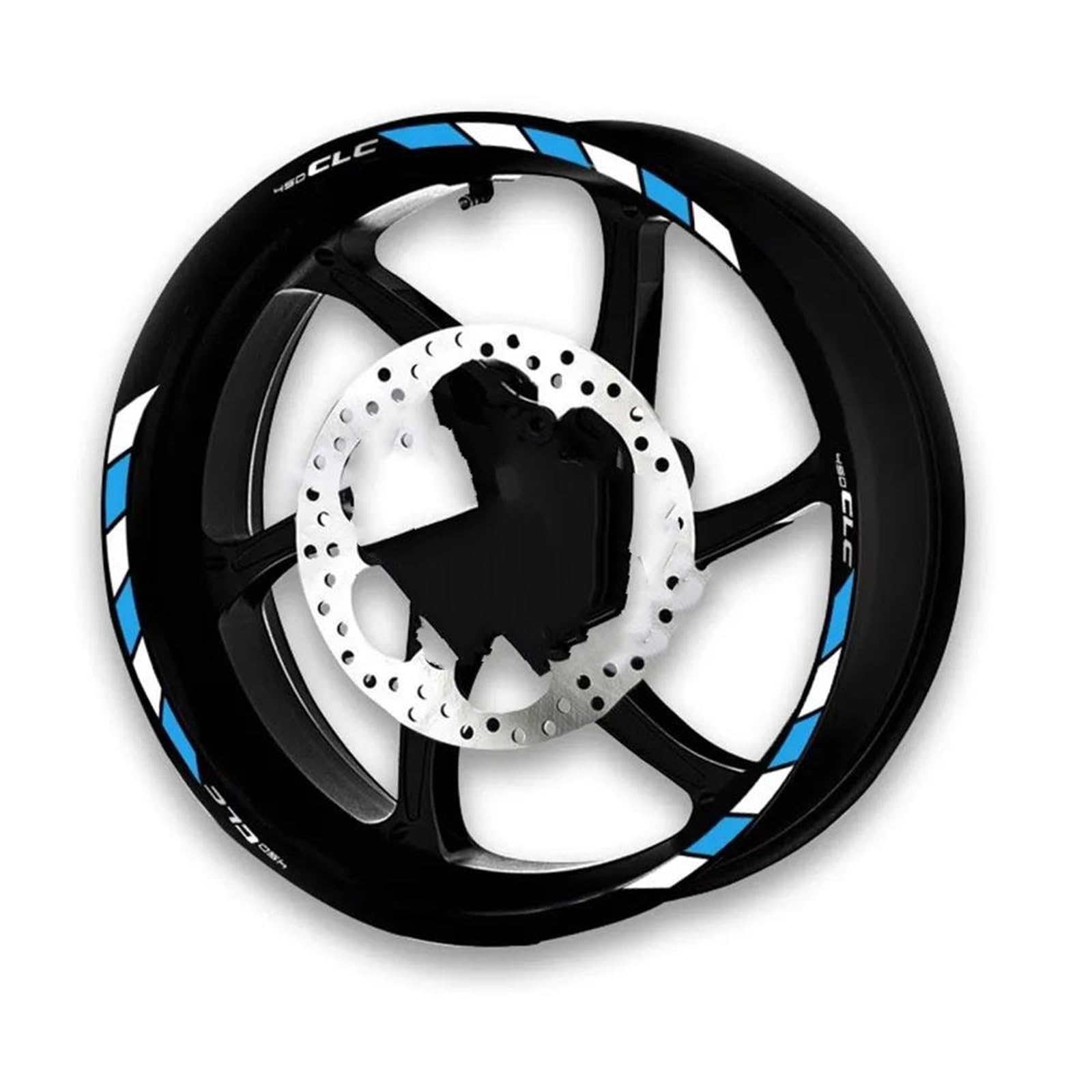 Motorcycle Wheel Stickers Night Reflective Decorative Rim for CFMOTO 450CLC 450 CLC 450CL-C CLC450(Style 6)