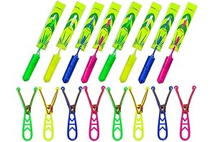 LED Slingshot Flying Helicopters - Endless Fun for Kids