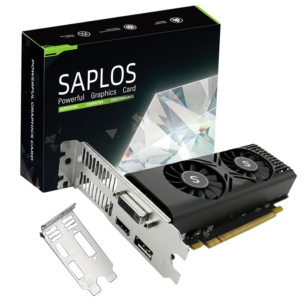 GTX 1050 Tarjeta Gráfica para PC, 4GB GDDR5 128-bit, HDMI DisplayPort DVI-D, Computer GPU, Tarjeta de Video, PCI Express x16, DirectX 12